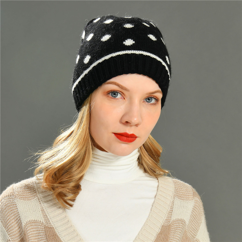 Factory High Quality Unisex Warm Double layer Wool Knit Custom Fisherman Beanies