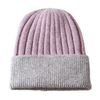 Designer Cute Baby Hat High Quality Angora Knitted Solid Color Striped Thick Warm Chunky Knit Kids Beanies