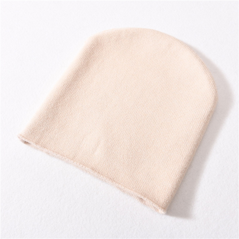 Winter Autumn Spring Soft Angora Wool Knitted Female Winter Hats Plain Rhinestone Blank Pink Beanie Hat
