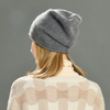 Winter Hot Sale Women Lady Warm Soft Angora Beanie Hat High Quality Knit Wool Beanie Hat