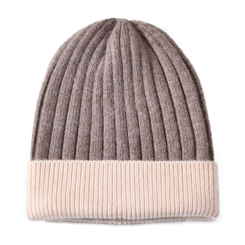 Winter Custom Knit angora Cable Hat with Fur Ball Bobble Winter Artificial Blank Unisex Stripped Knitted Beanie Hats