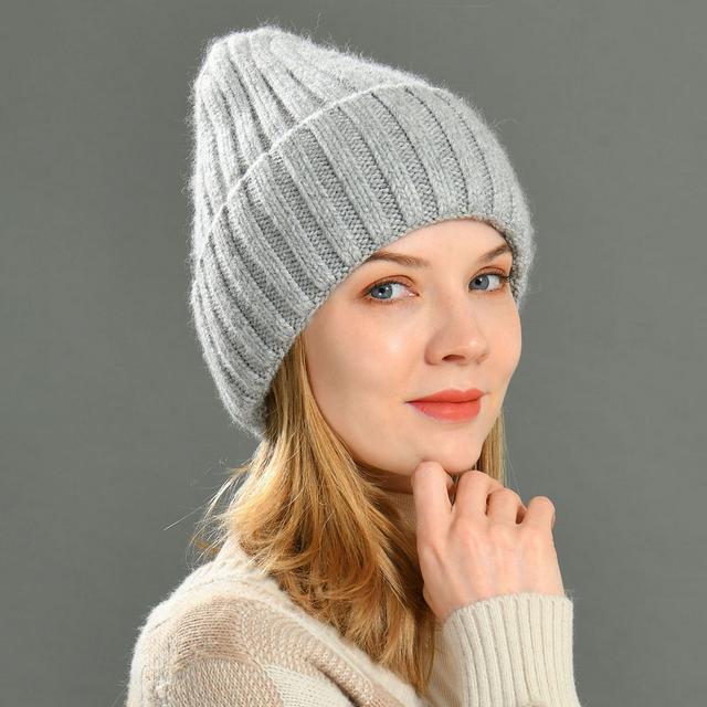 Unisex Knit Hat Custom Good Elastic Satin Lined Beanies Soft Winter Fashion Striped Wholesale Silk Beanie Hat S