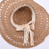 Women Summer Beach Floppy Custom Straw Hat Wide Brim Sun Fisherman Hat