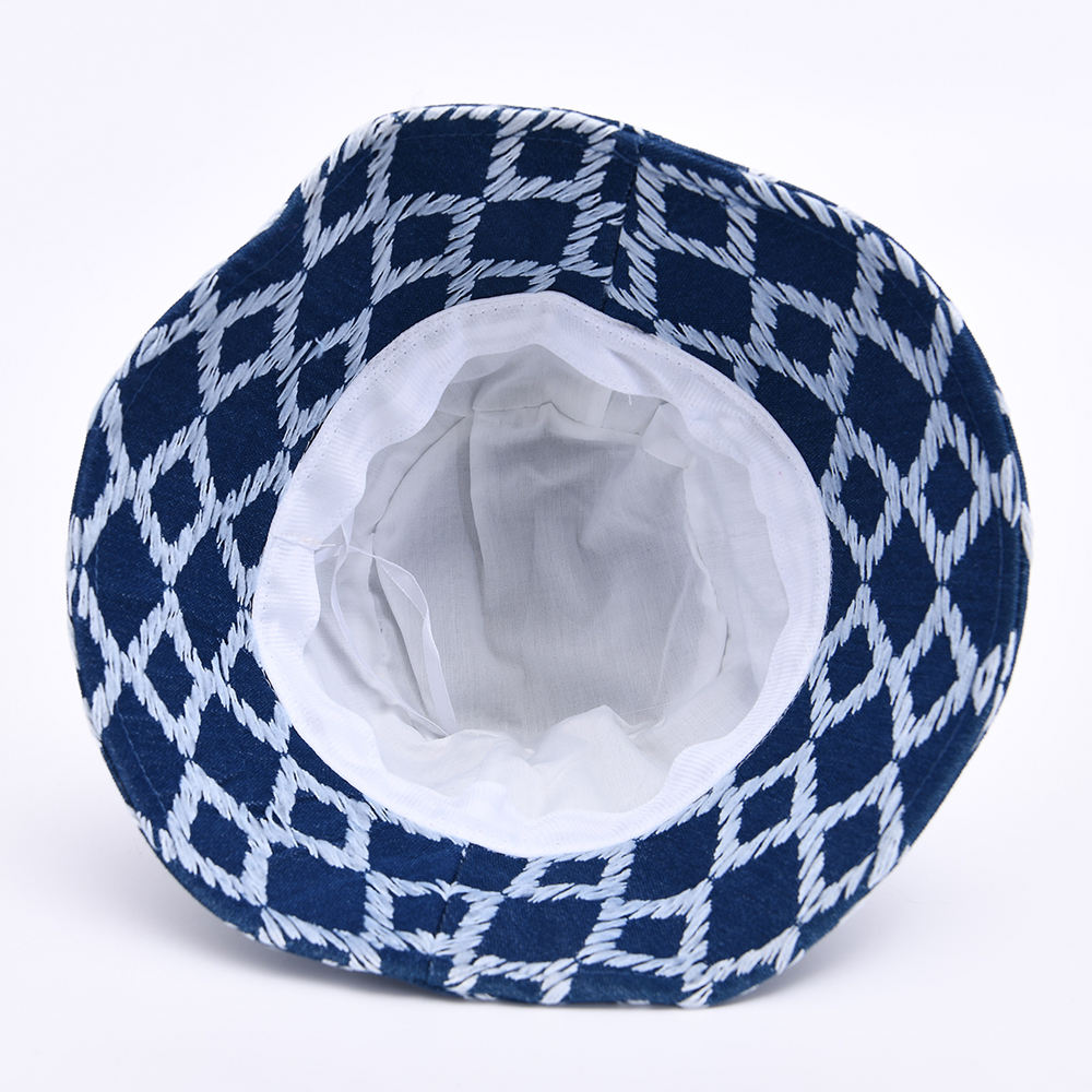 Wide Brim Cotton Fisherman Sun Beach Blank Summer Spring Unisex Denim Bucket Hats Bulk
