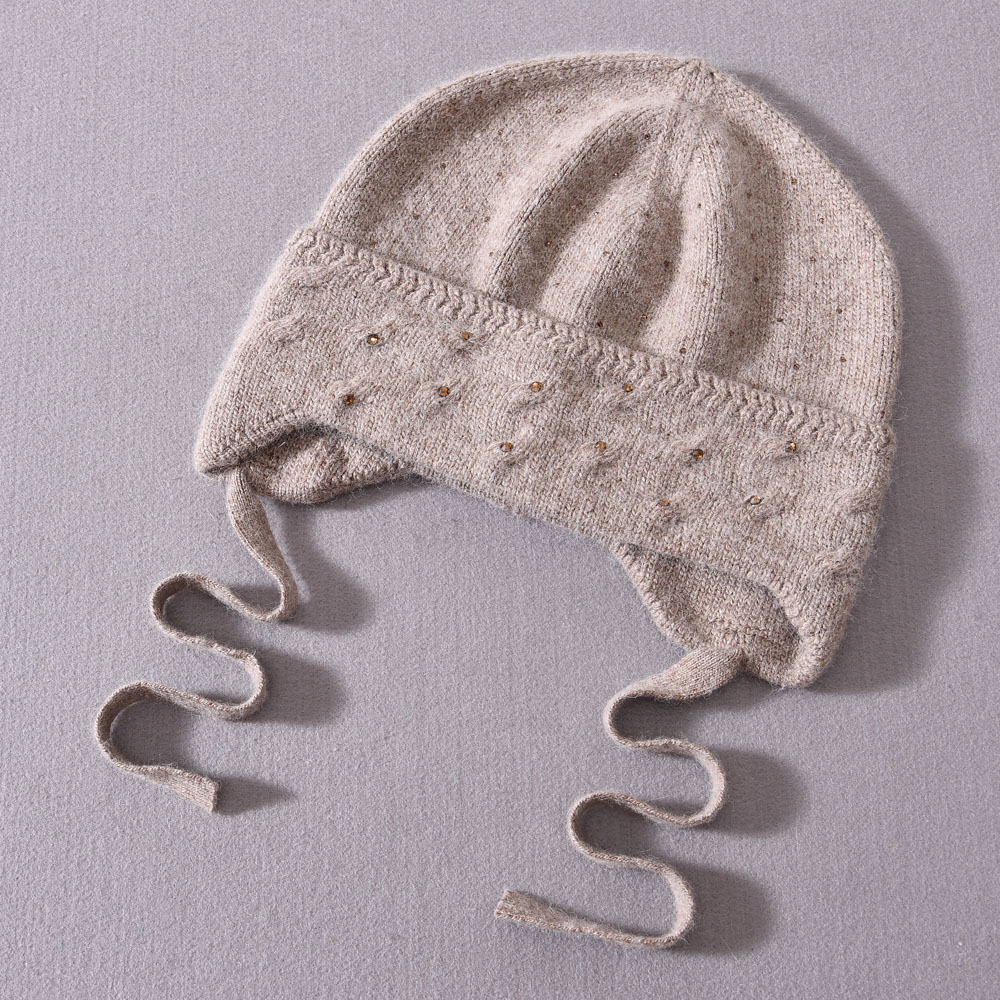 Winter Knitted Beanies Baby Earflap Soft Warm Unisex Cute Winter Knit Kids Ski Beanies
