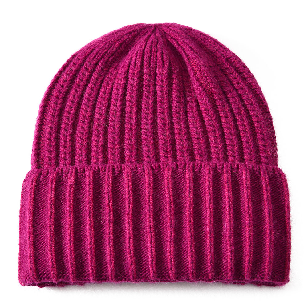 Wholesale Winter Thick Warm Strips Layer Mesh Angora Adult Knitted Beanie Slouchy Hats 