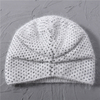 Wholesale Winter Thick Warm Double Layer Mesh Angora Long Hair Women Knitted Beanie Slouchy