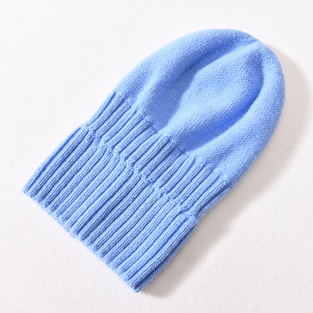 Custom Logo Trendy High Quality Warm Winter Hats Skulies Women Wholesale Cashmere Plain Beanies Knitted
