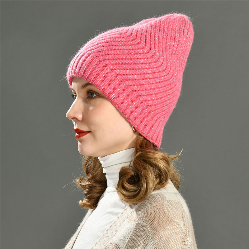 Wholesale Winter Warm New Fashion Knitter Hat Beanie High Quality Cool Knitted Water ripple Hats