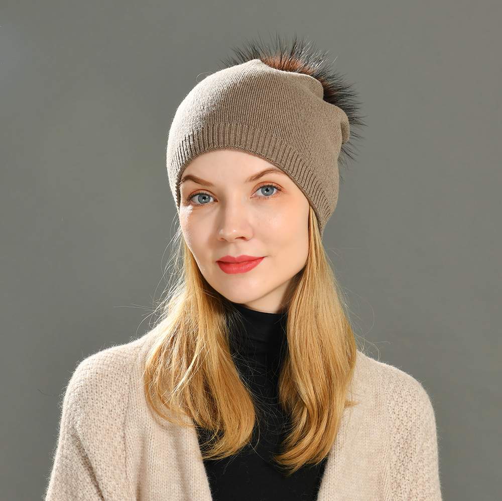 Wholesale Custom Common Plain Solid Color Soft Unisex Winter Wool Knitted Slouchy Knitted Beanie Hats