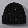 Wholesale Women Hats Thick Ribbed Custom High Quality Winter Merino Wool Knit Beanies