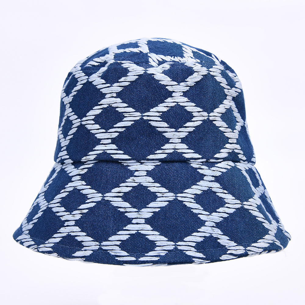 Wide Brim Cotton Fisherman Sun Beach Blank Summer Spring Unisex Denim Bucket Hats Bulk