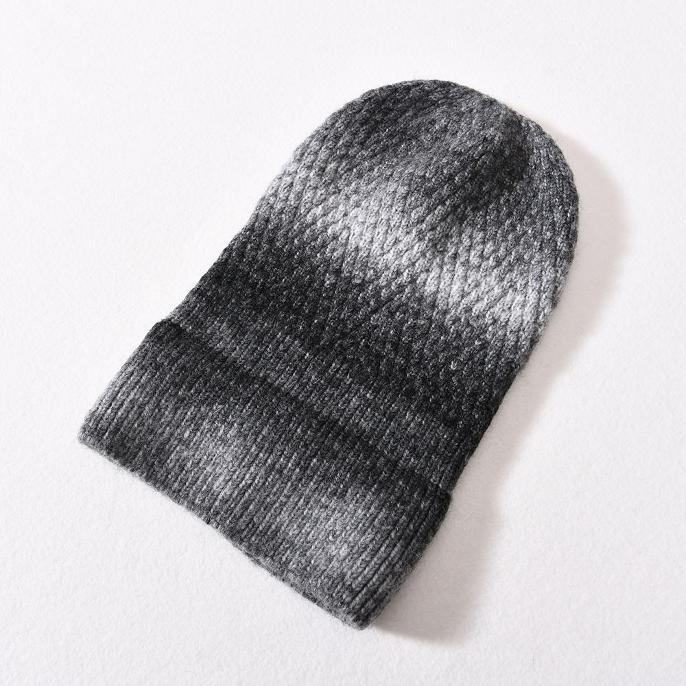 Custom Unisex Adult Knitted Multicolor Warm Winter Wool Ribbed Beanie