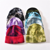 Factory wholesale New Fashion Female Soft Tie Dye Hats Beanies Women Winter Knitted Tie Dye Beanies