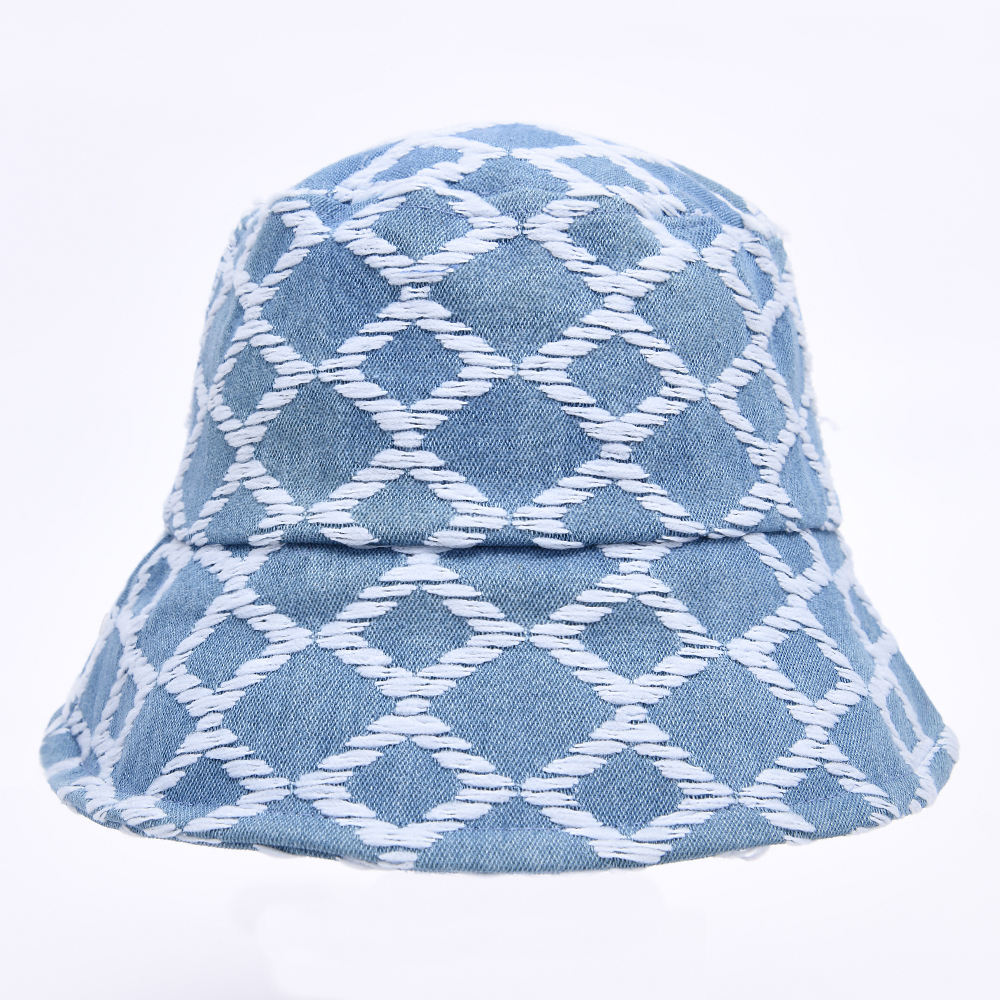 Wide Brim Cotton Fisherman Sun Beach Blank Summer Spring Unisex Denim Bucket Hats Bulk