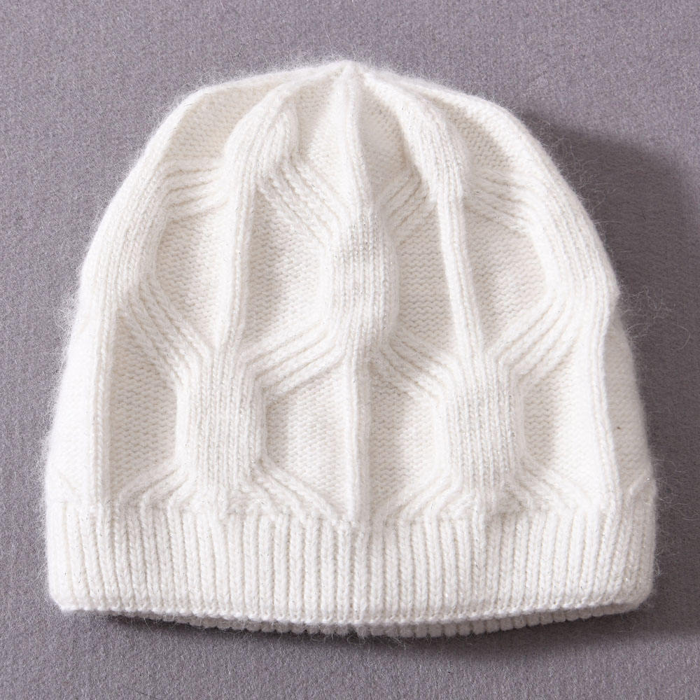 Cute Soft Warm Knitted Hats Bright Silk Double Layer Thick Winter Kids Baby Warm Beanies