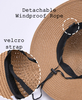 Beach Hats for Women Packable Crochet Hat Summer Straw Sun Hat for Travel