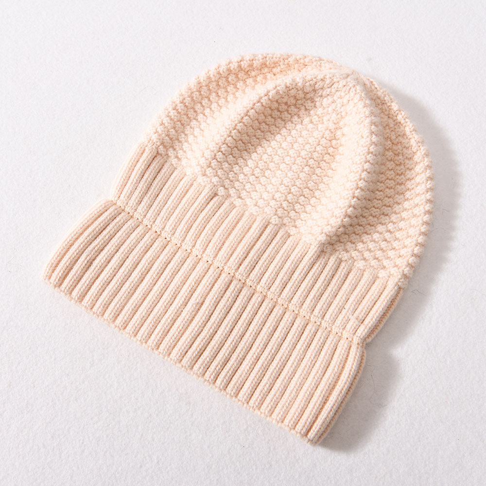 High Quality Cashmere Wool Knit Beanie Warm Soft Cuffed Unisex Wholesale Winter Custom Wool Knit Beanies