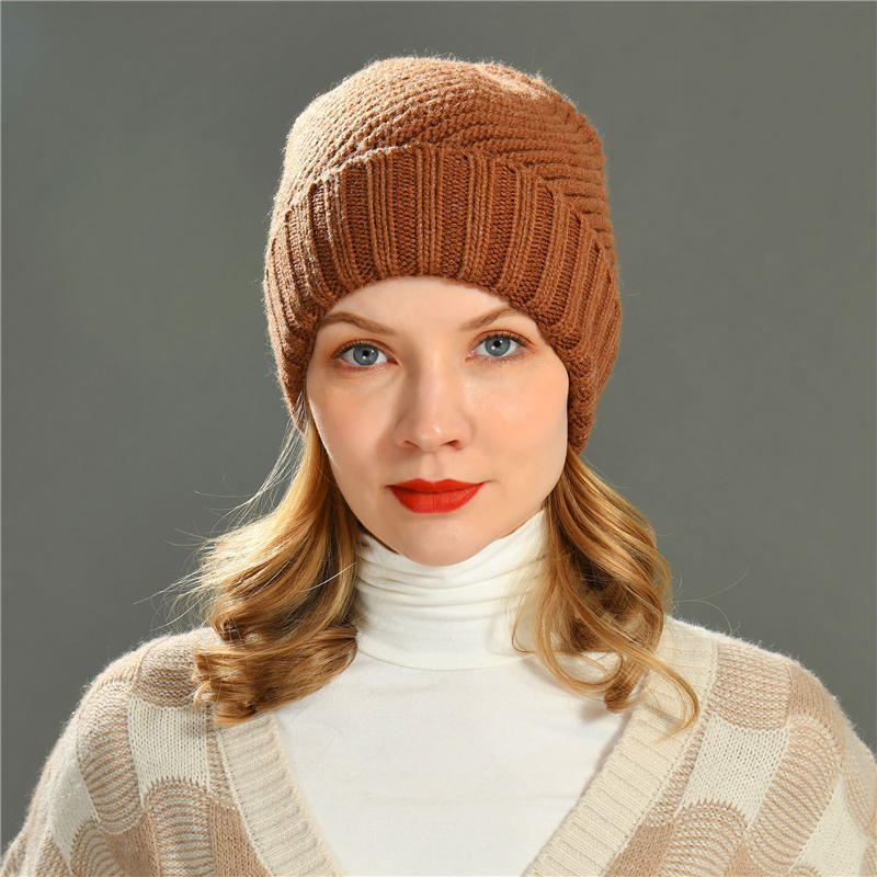 Winter Cashmere Knit Outdoor Casual Wear Hat Women Custom New Fashion Knitting Winter Hat