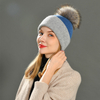 Factory Wholesale Unisex Knitted Hat Women Pom Pom Beanie Winter Soft Warm Classic Angora Hats 