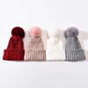 Wholesale Winter Soft Angora Knit Beanies Hat Scarf Winter Multipurpose Hats Scarves for Adults Female 