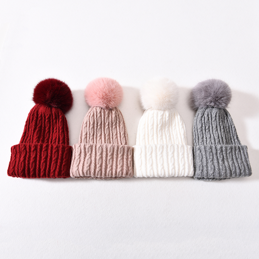 Wholesale Winter Soft Angora Knit Beanies Hat Scarf Winter Multipurpose Hats Scarves for Adults Female 