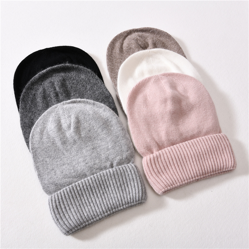 Wholesale High Quality Angora Winter Hat Running Sports Autumn Spring Slouchy Custom Skull Beanies 