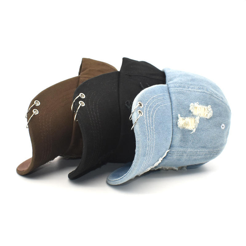 Unisex Vintage Cotton Adjustable Snapback Dad Hat Blank Solid Color Washed Sports Distressed Baseball Caps