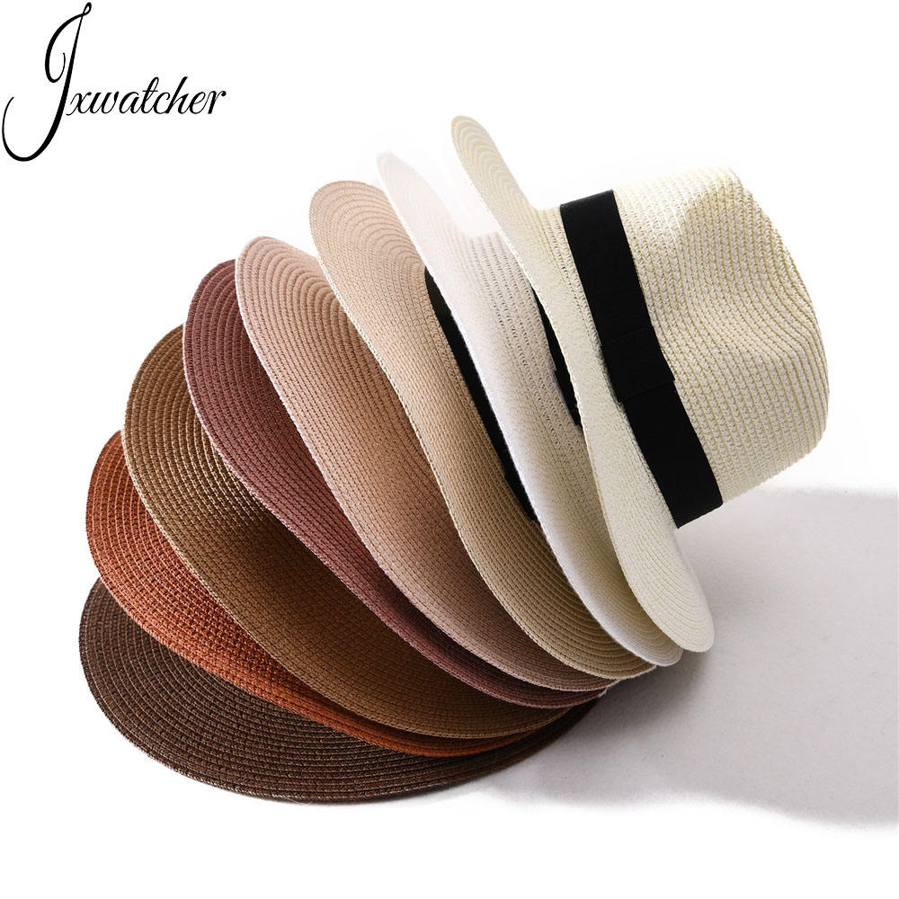 Unisex Panama Fishing Paper Fedora Straw Hat Wholesale Wide Brim Summer Beach Hats